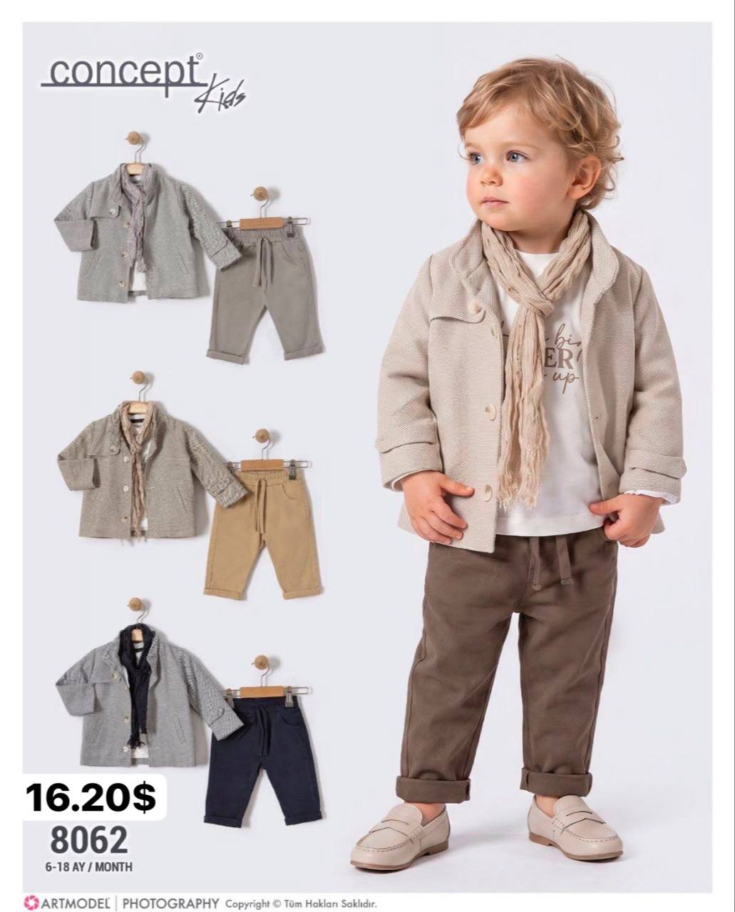 Concept Kids 8062 · Antrasit toptan Erkek Çocuk