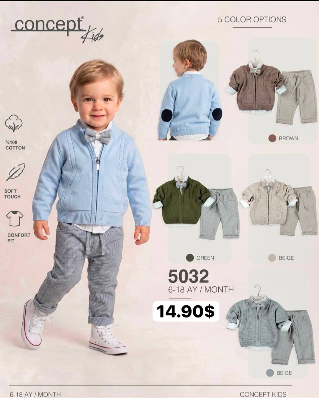 Concept Kids 5032 · Açık mavi toptan Erkek Çocuk
