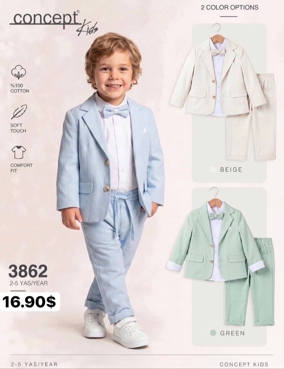 Concept Kids 3862 · Açık mavi toptan Erkek Çocuk