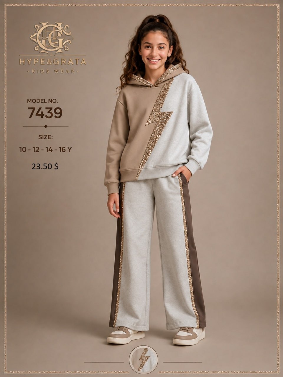 Hype&Grata Kids 7439 toptan Kız Çocuk