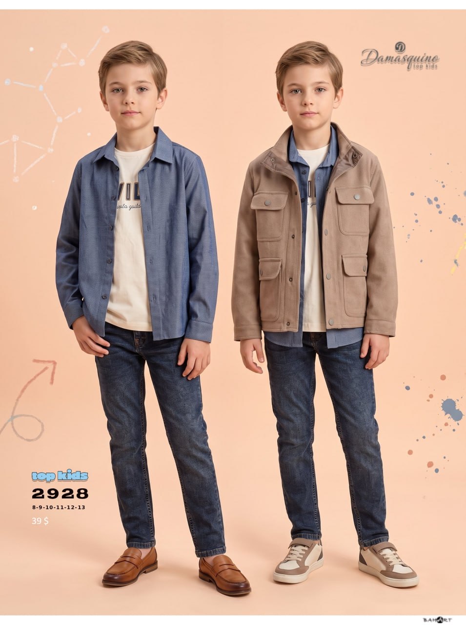 Damasquino Kids 2928-1 toptan Erkek Çocuk