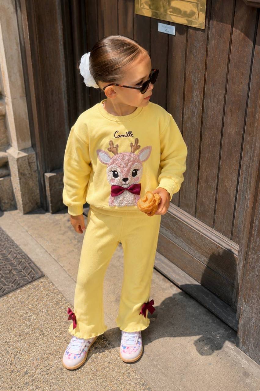 Unicorn Kids Camille Yellow Tracksuit wholesale Girls