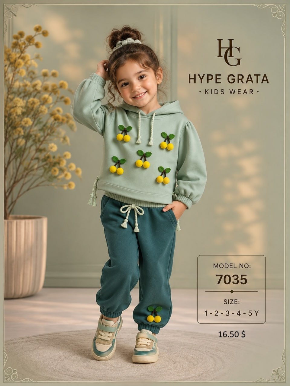 Hype&Grata Kids 7035 toptan Kız Çocuk