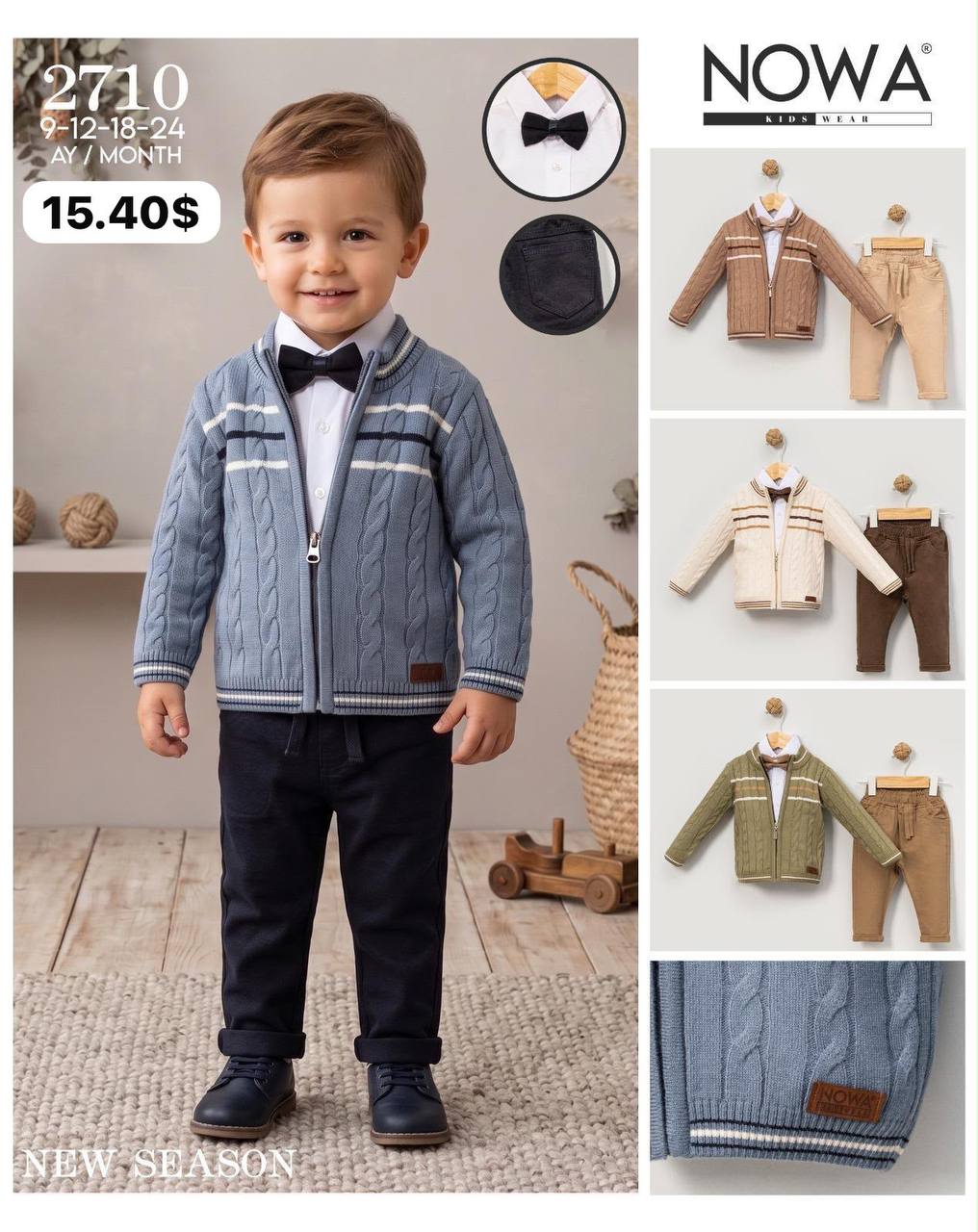 Nowa Kids 2710 · Açık mavi toptan Erkek Çocuk