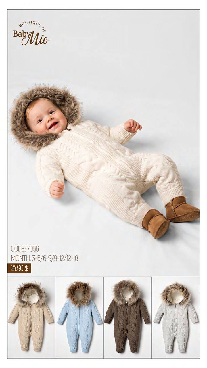 Baby Mio 7056 · Bleu clair — Nouveau-né en gros