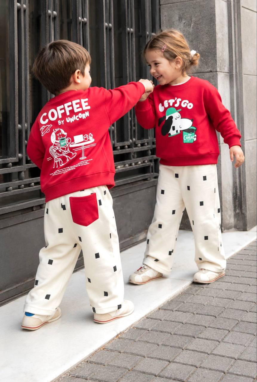 Unicorn Kids Coffee Lets'go Tracksuit wholesale Girls