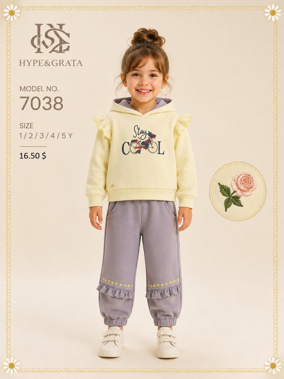 Damasquino Kids 7038 toptan Kız Çocuk