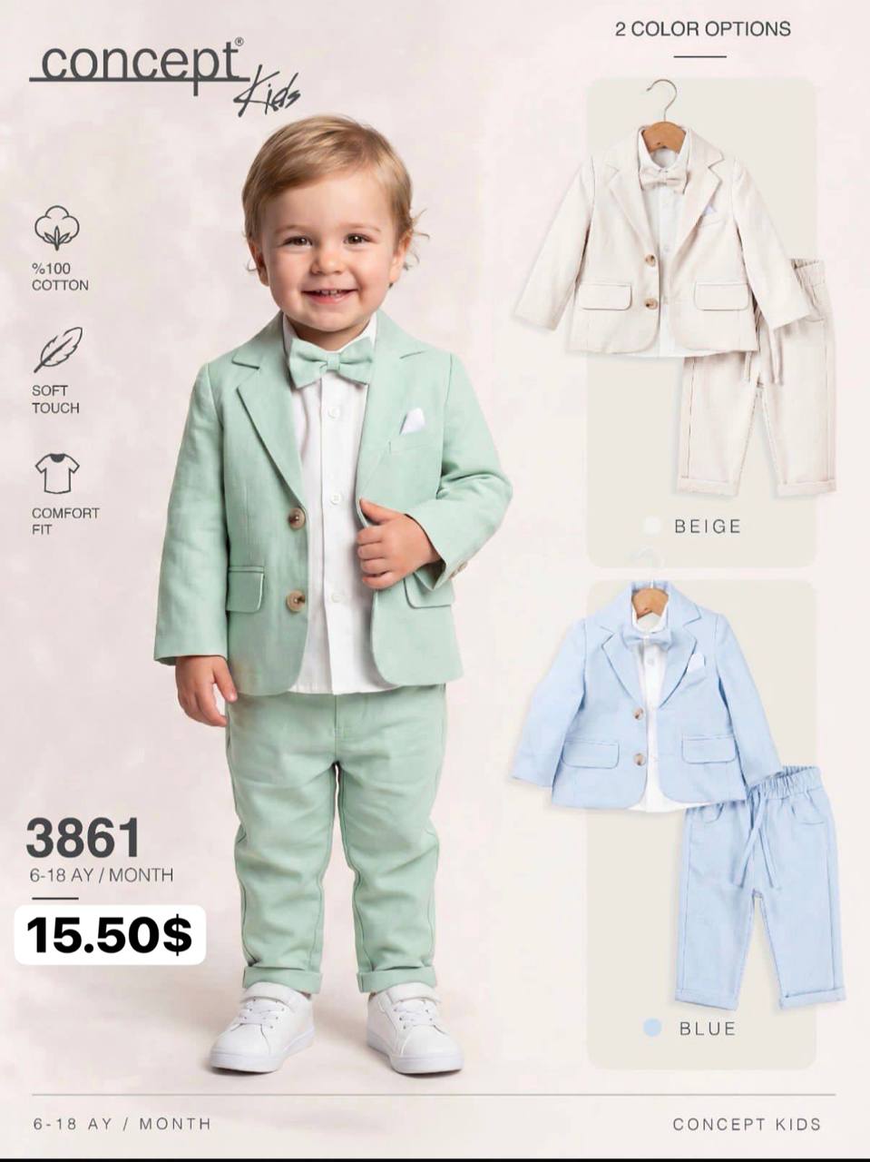 Concept Kids 3861 · Açık mavi toptan Erkek Çocuk