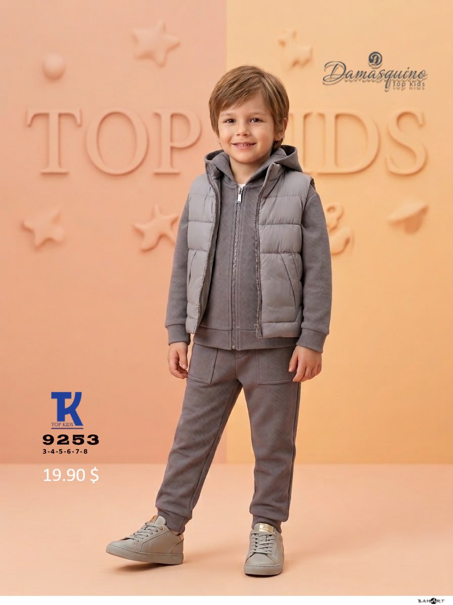 Damasquino Kids 9253 · Gri toptan Erkek Çocuk