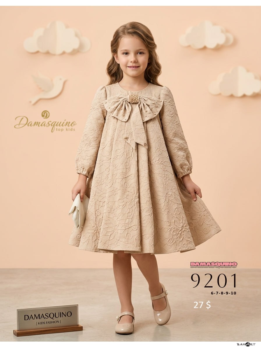 Damasquino Kids 9201 · Bej toptan Kız Çocuk