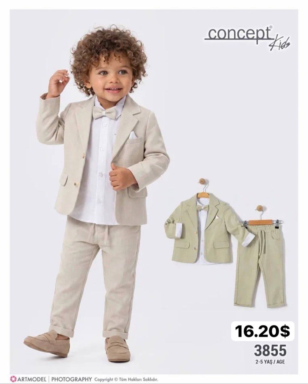 Concept Kids 3855 · Bej toptan Erkek Çocuk