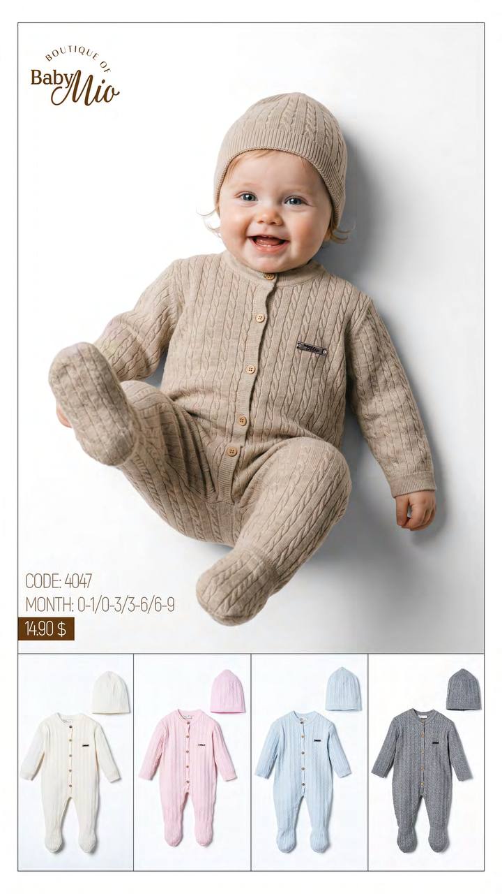 Baby Mio 4047 · Bleu clair — Nouveau-né en gros