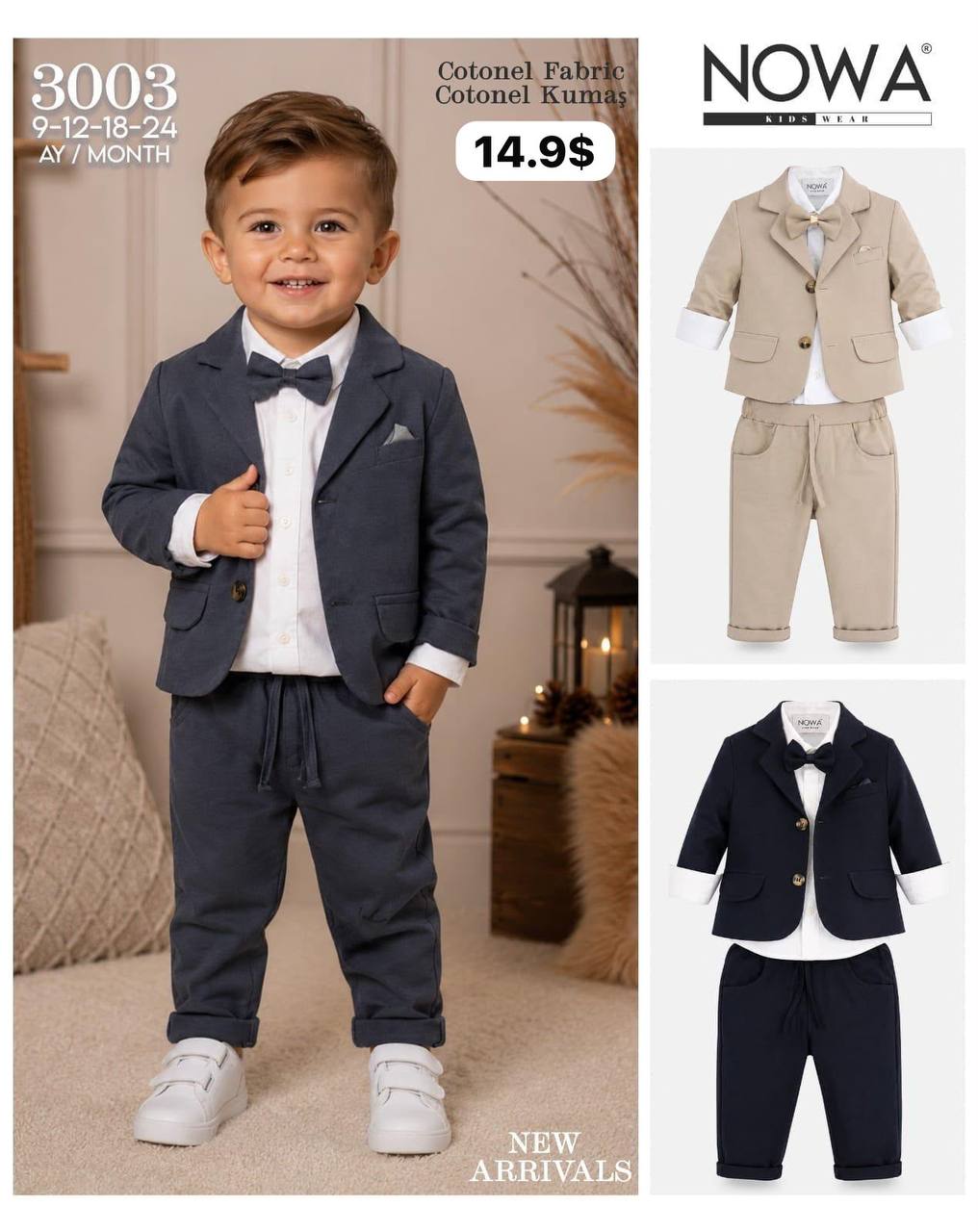 Nowa Kids 3003 · Antrasit toptan Erkek Çocuk