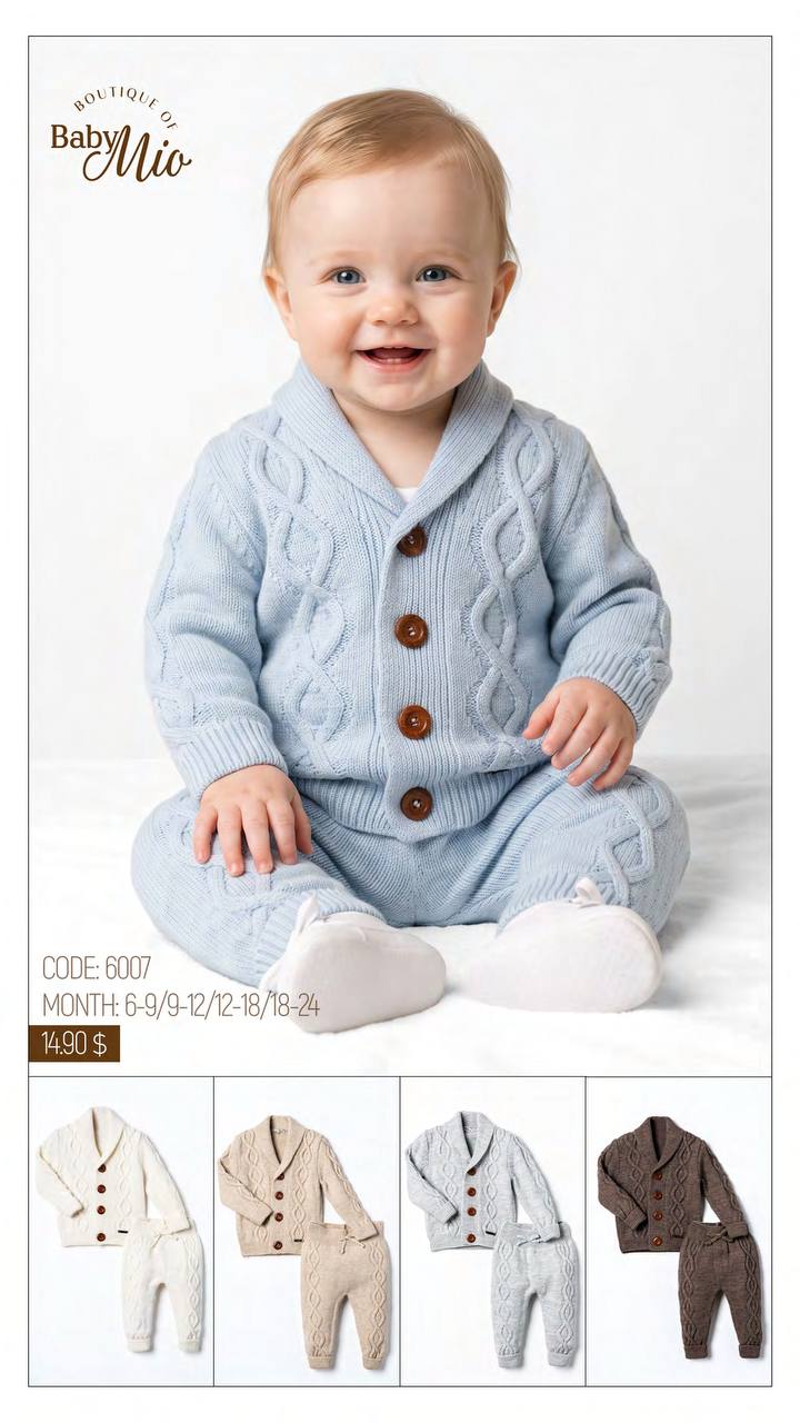 Baby Mio 6007 · Bleu clair — Nouveau-né en gros