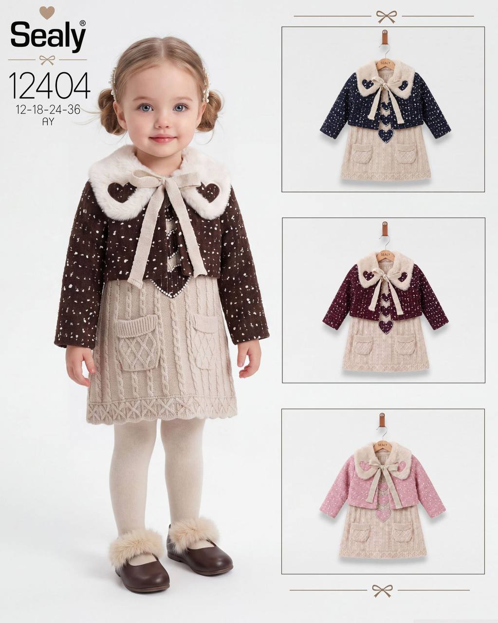 Sealy Kids 12404 · Бордовый — Девочки оптом