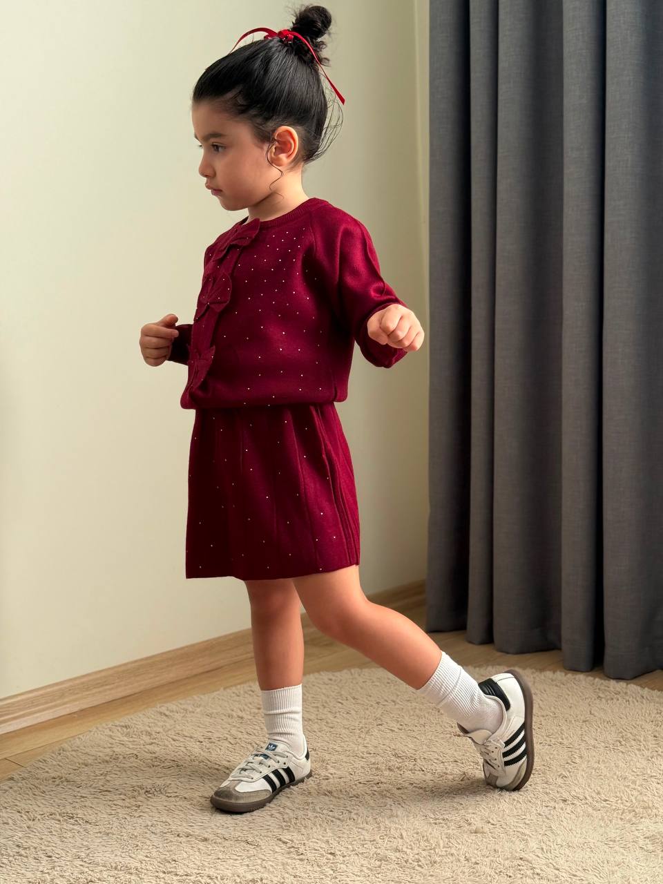 Boy Boy Kids 1023 · Bordo toptan Kız Çocuk