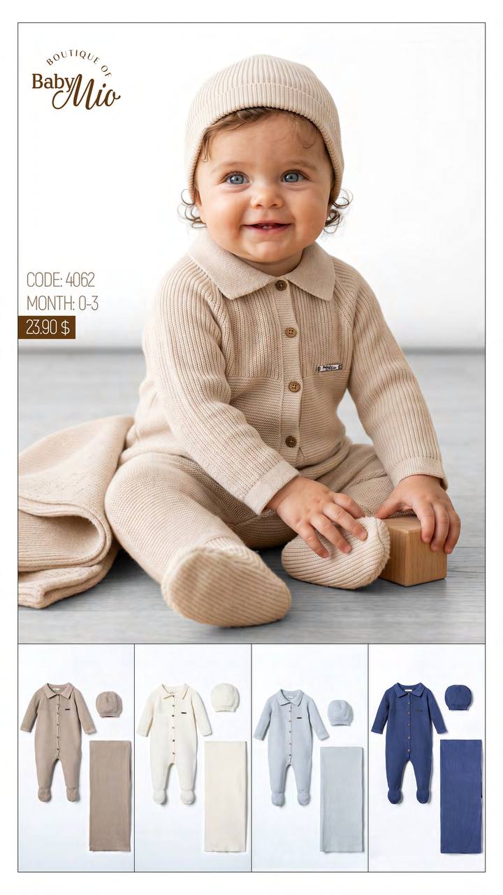 Baby Mio 4062 · Bleu clair — Nouveau-né en gros