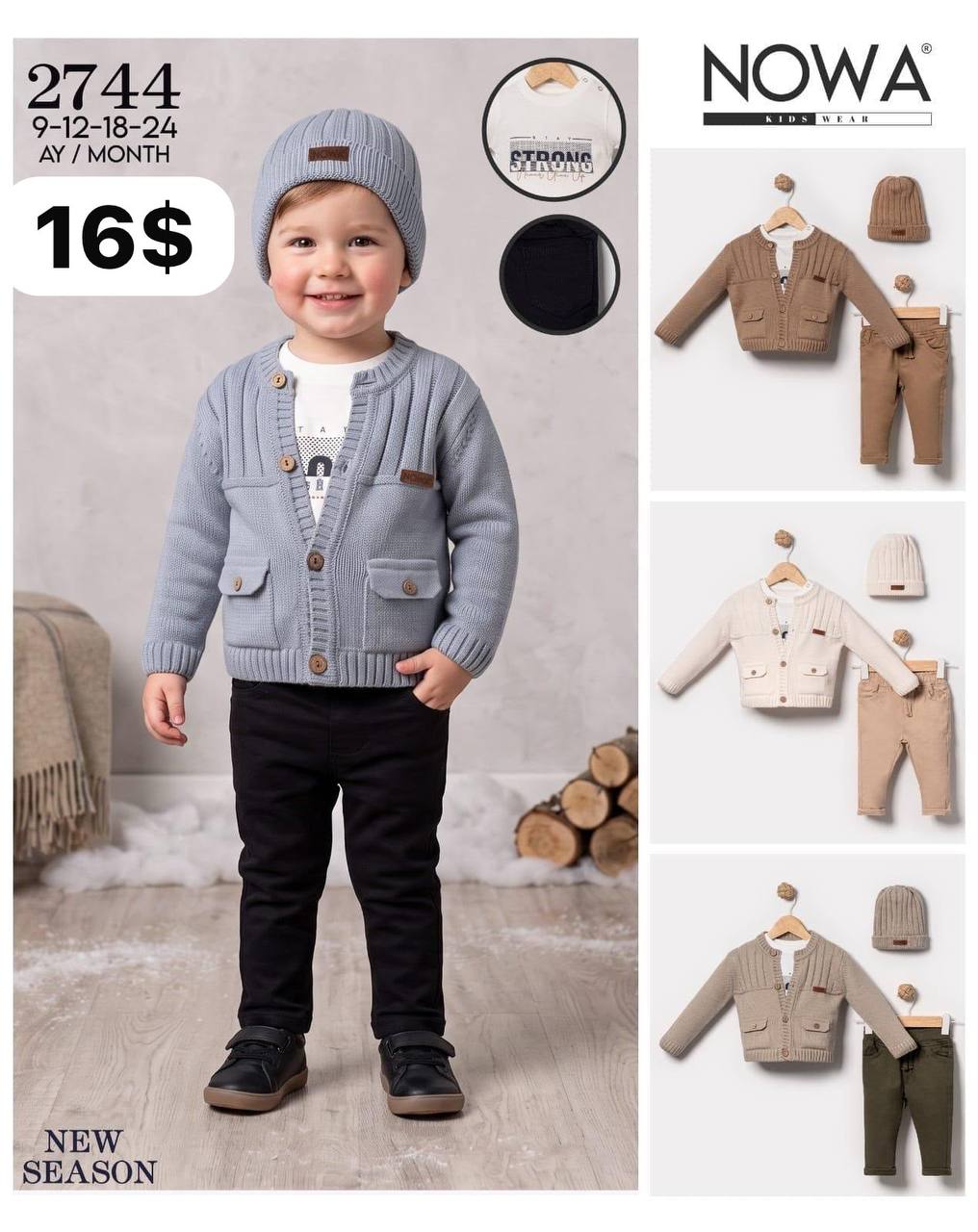 Nowa Kids 2744 · Açık mavi toptan Erkek Çocuk