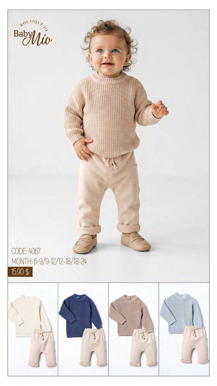 Baby Mio 4067 · Bleu clair — Nouveau-né en gros