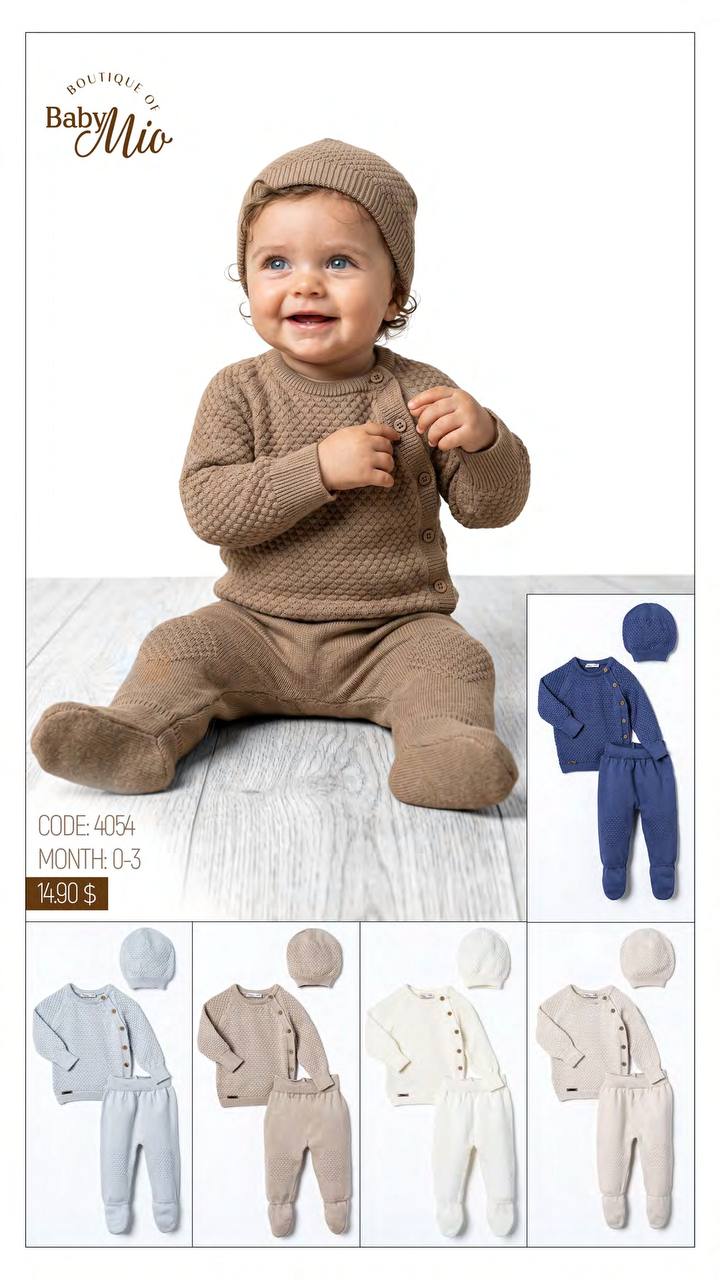 Baby Mio 4054 · Bleu clair — Nouveau-né en gros