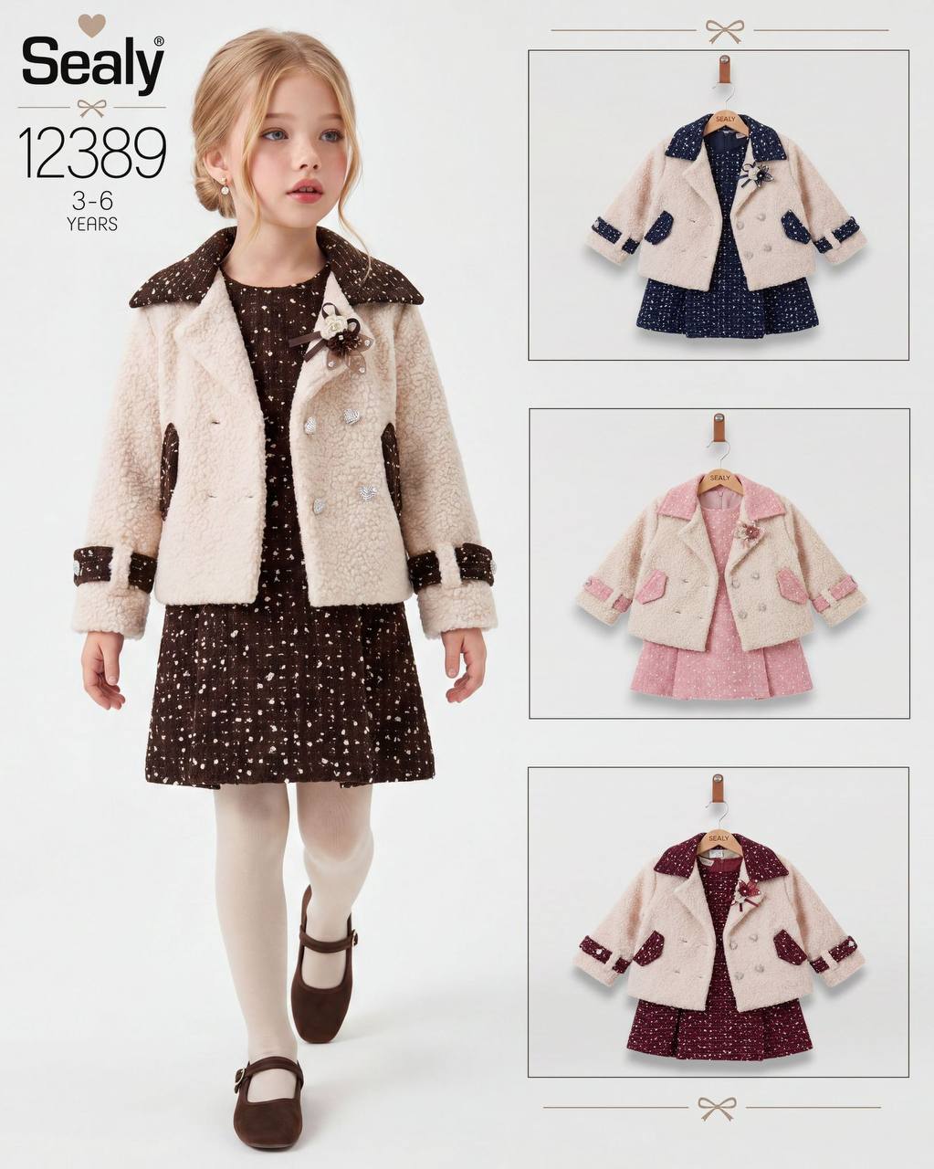 Sealy Kids 12389 · Бордовый — Девочки оптом