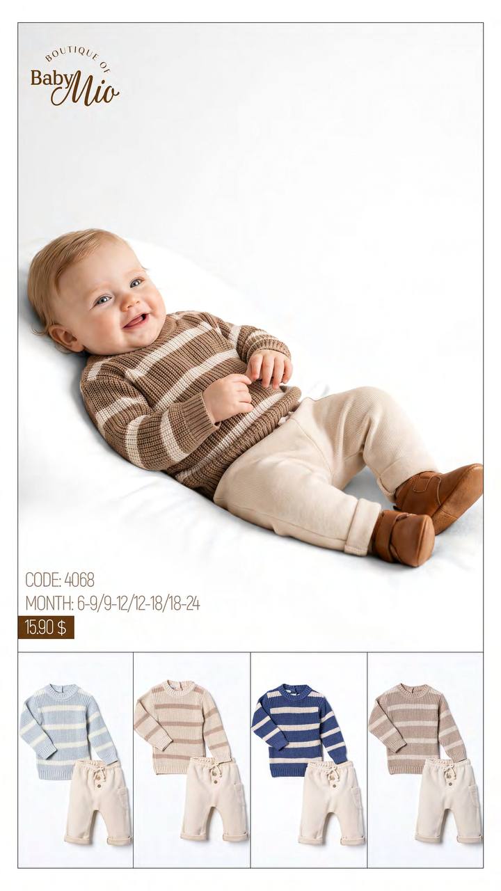 Baby Mio 4068 · Bleu clair — Nouveau-né en gros