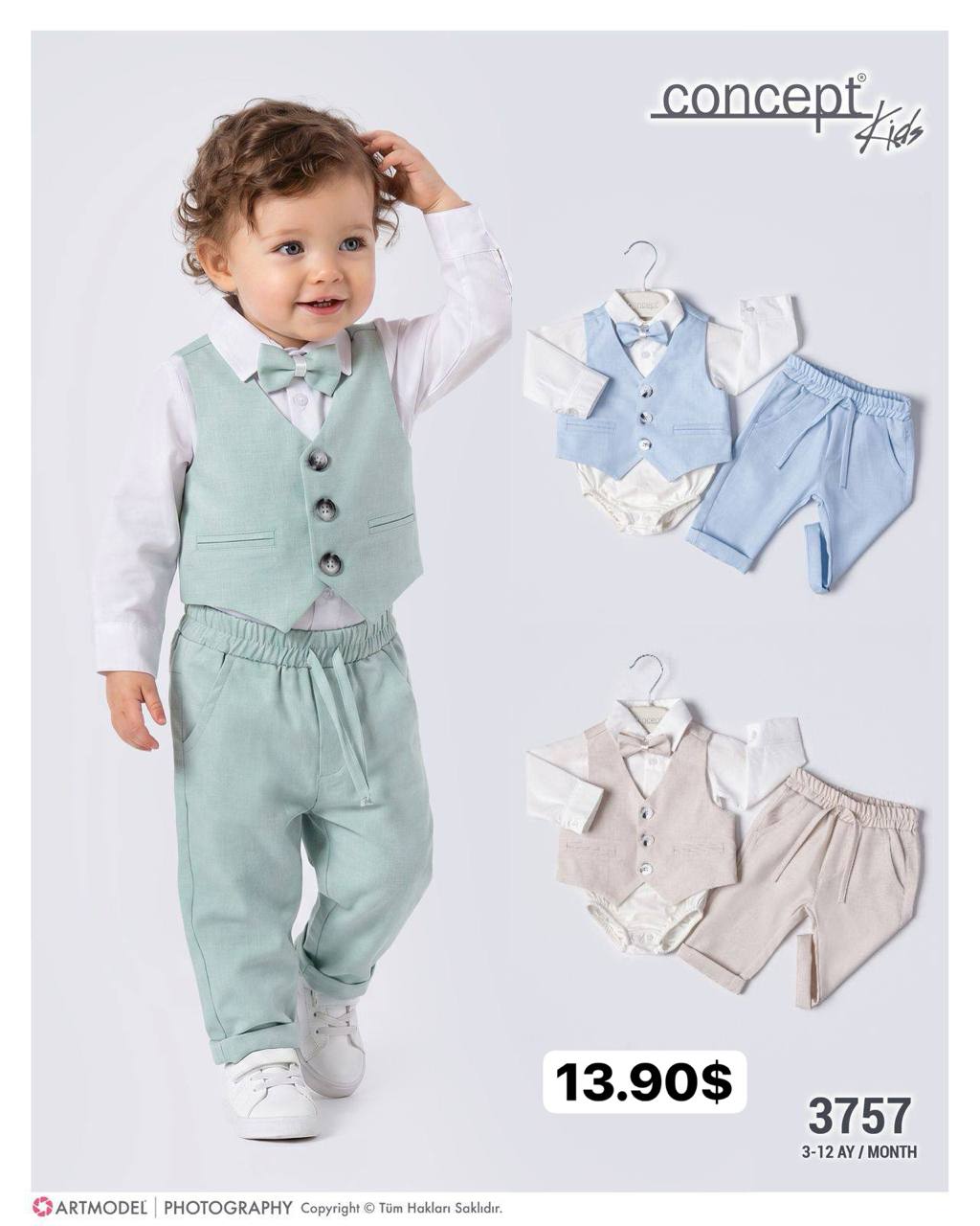 Concept Kids 3757 · Açık mavi toptan Erkek Çocuk