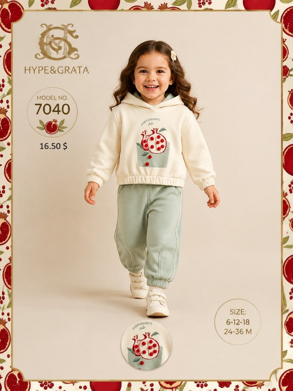 Hype&Grata Kids 7040 toptan Kız Çocuk
