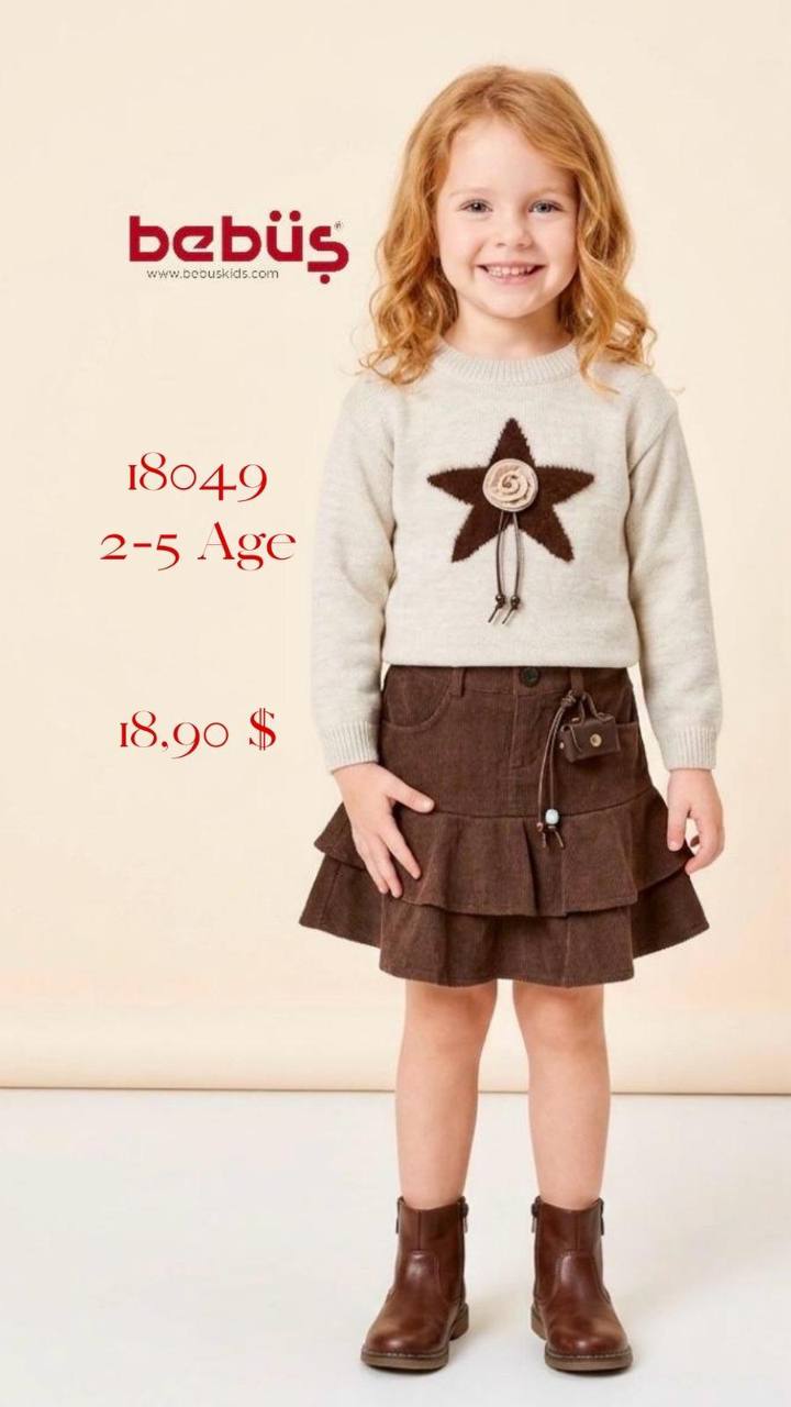 Bebüş Kids 18049 toptan Kız Çocuk