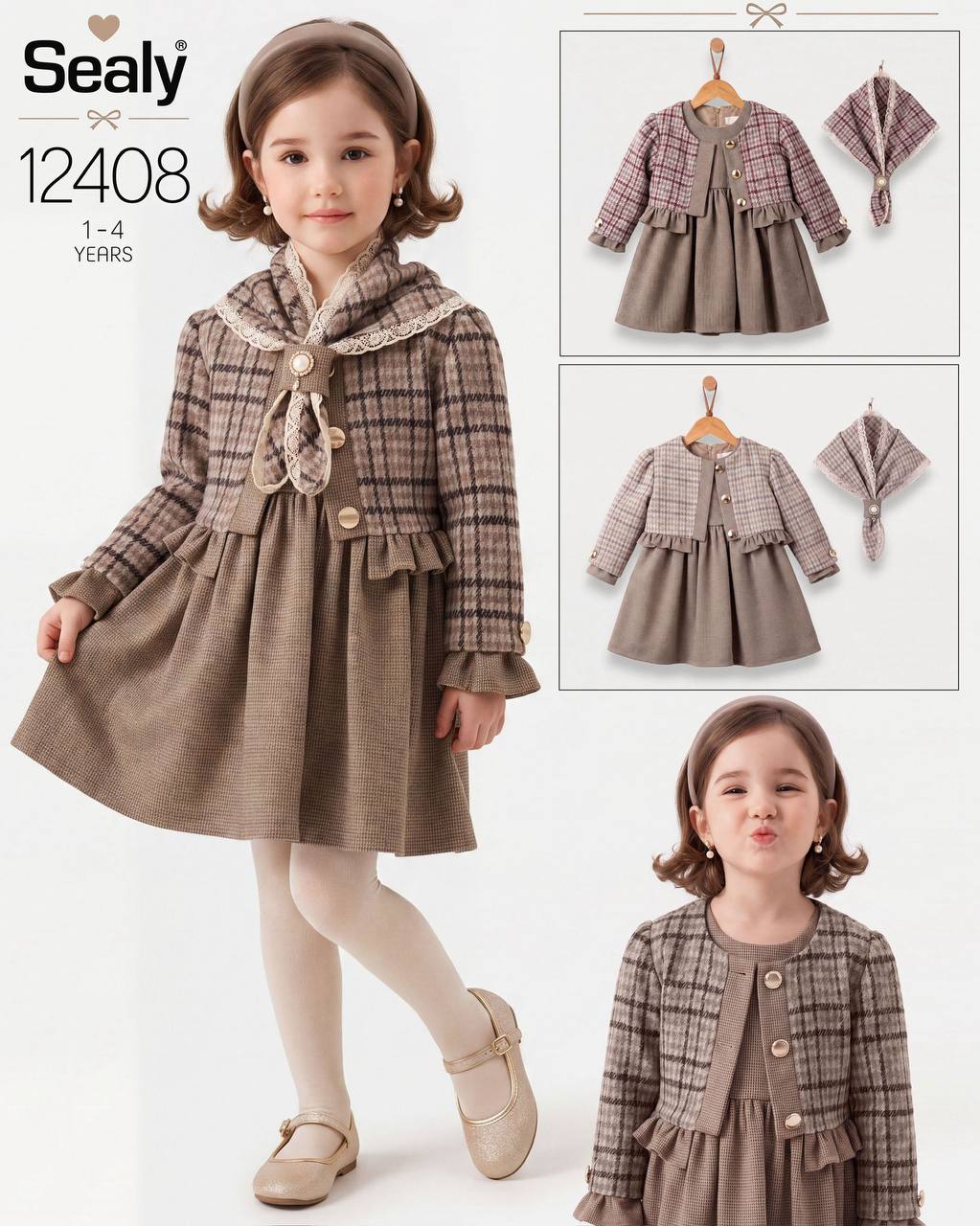 Sealy Kids 12408 · Bej toptan Kız Çocuk