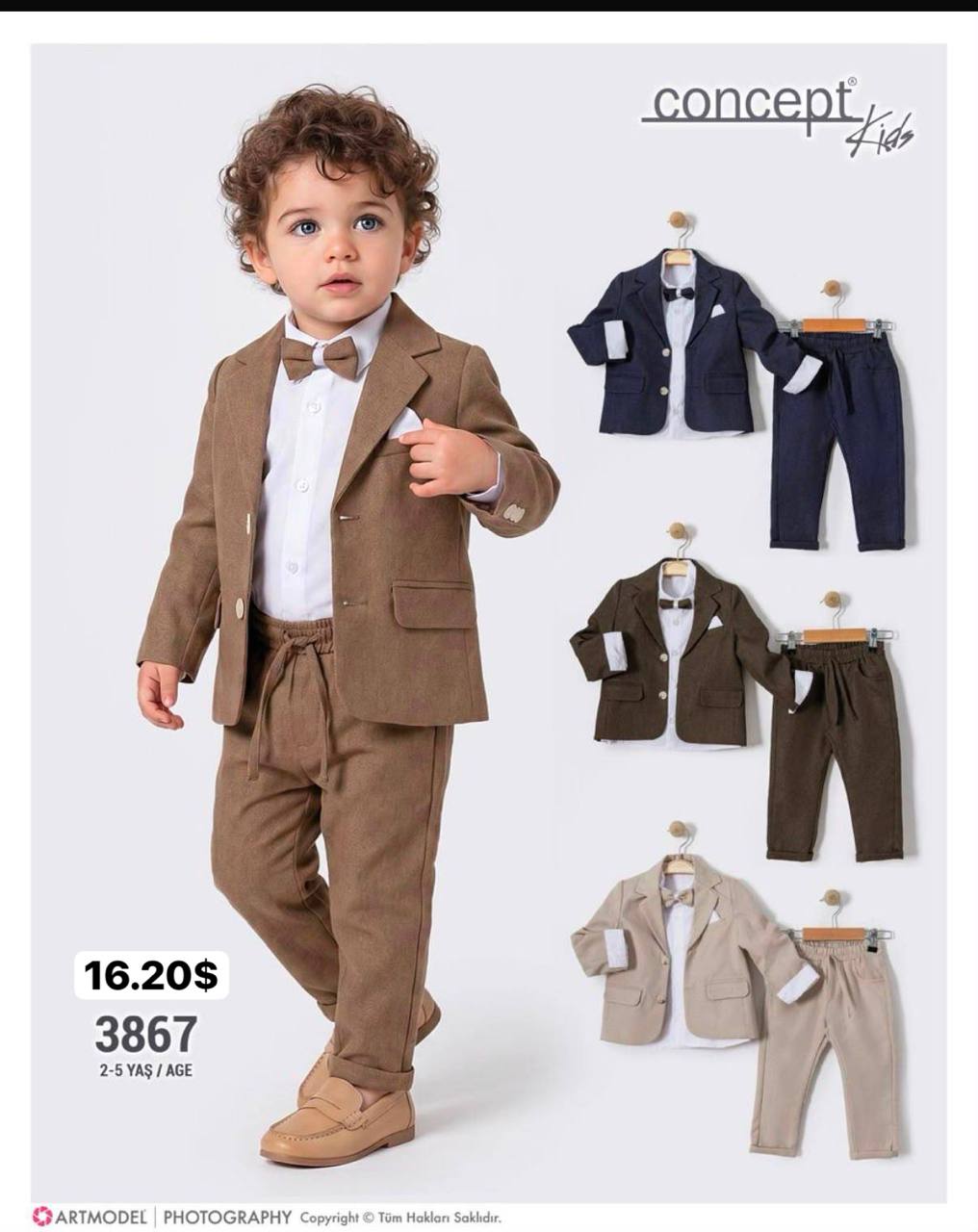 Concept Kids 3867 · Bej toptan Erkek Çocuk
