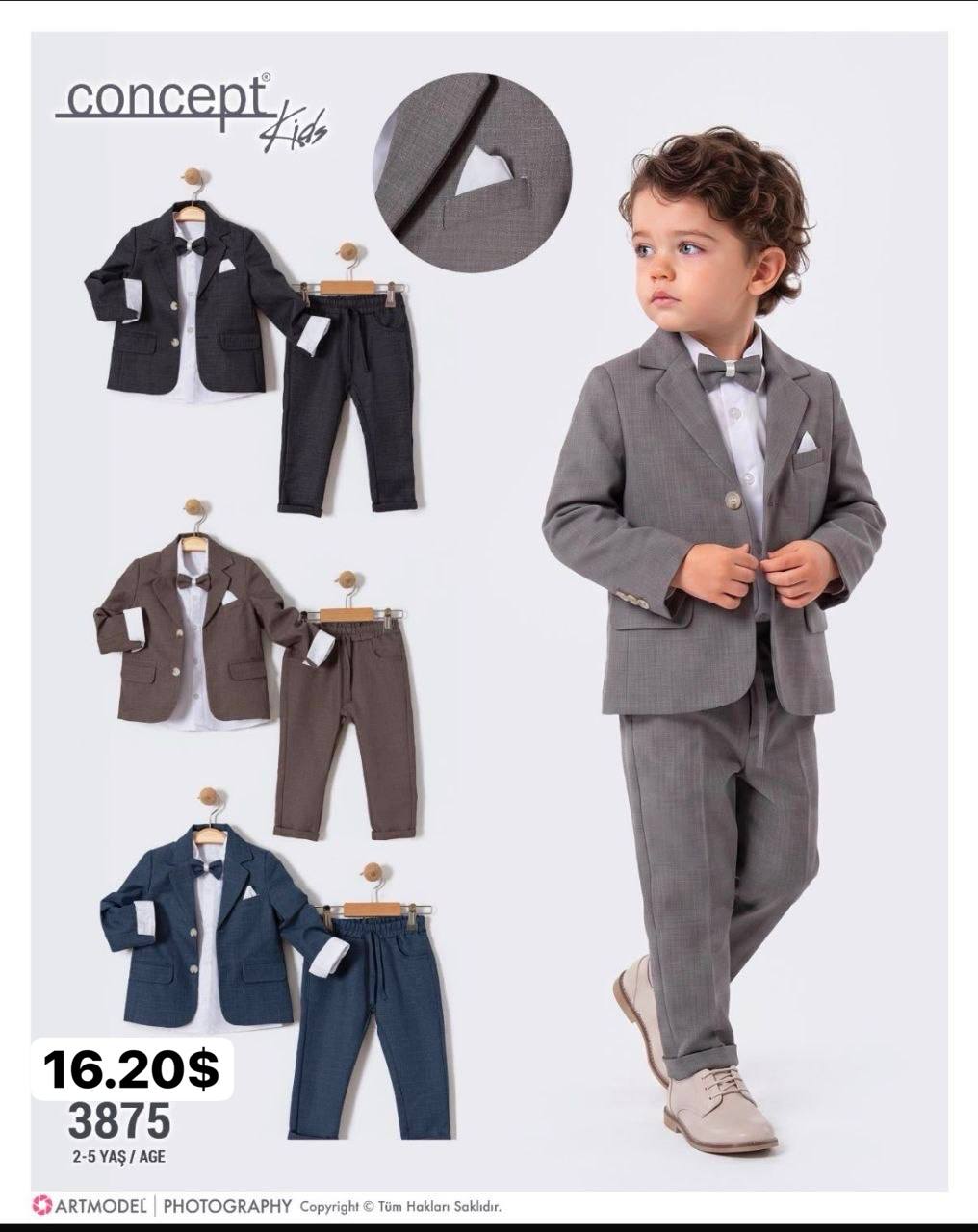 Concept Kids 3875 · Gri toptan Erkek Çocuk