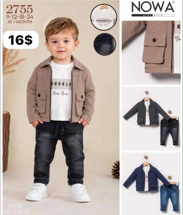Nowa Kids 2755 · Antrasit toptan Erkek Çocuk