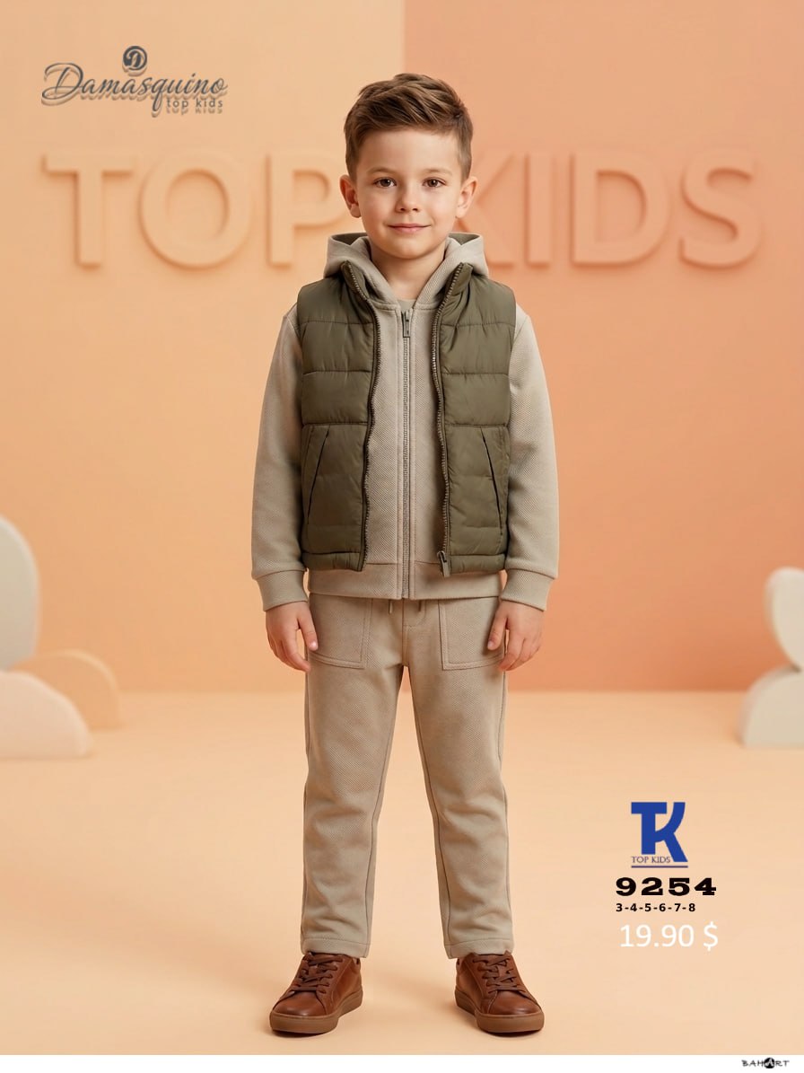 Damasquino Kids 9254 · Bej toptan Erkek Çocuk