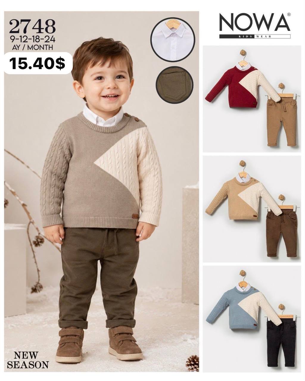 Nowa Kids 2748 · Açık mavi toptan Erkek Çocuk