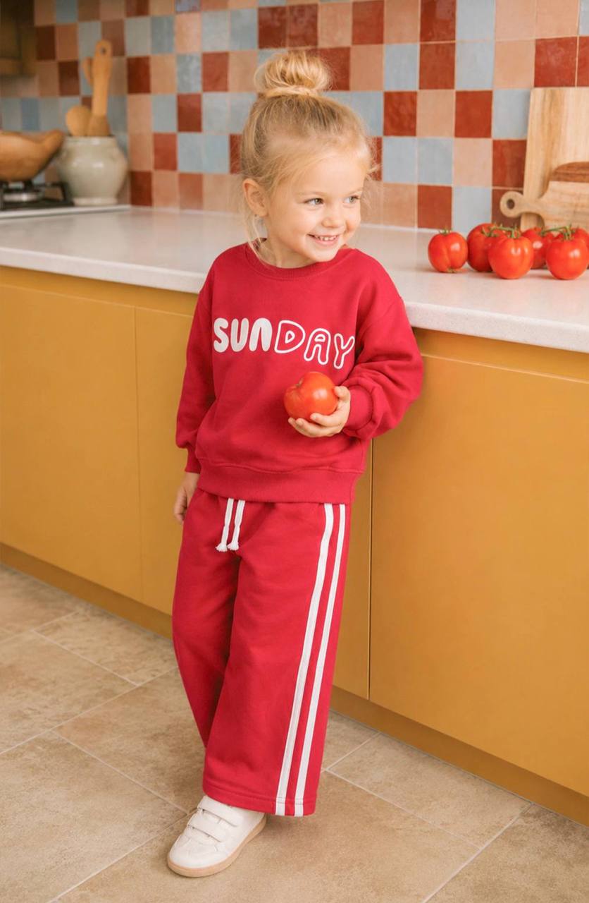 Unicorn Kids Sunday Tracksuit · Red wholesale Boys
