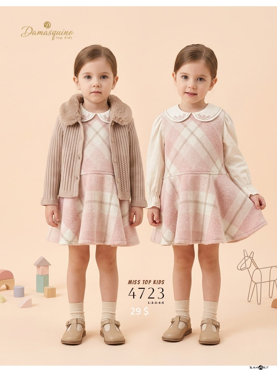 Damasquino Kids 4723 · Powder pink wholesale Girls