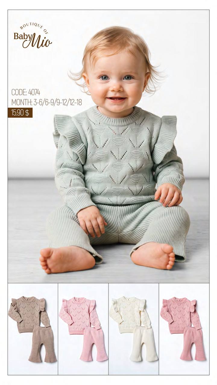 Baby Mio 4074 · Vieux rose — Nouveau-né en gros