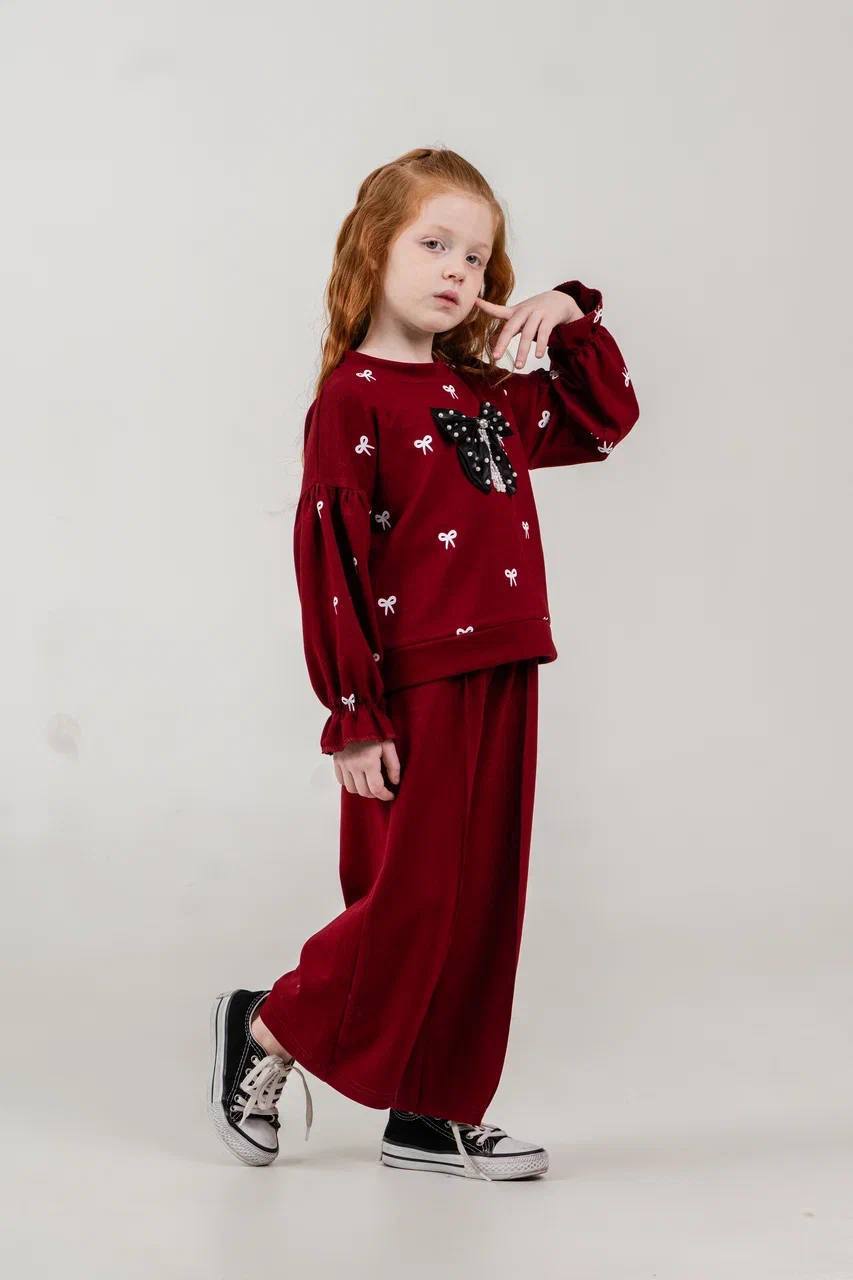 Harby Kids Y138 · Burgundy wholesale Girls