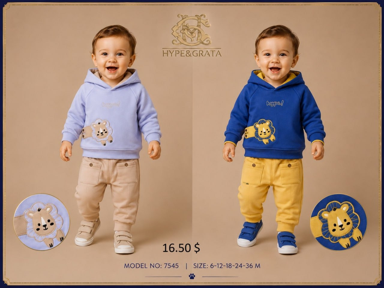 Hype&Grata Kids 7545 toptan Erkek Çocuk