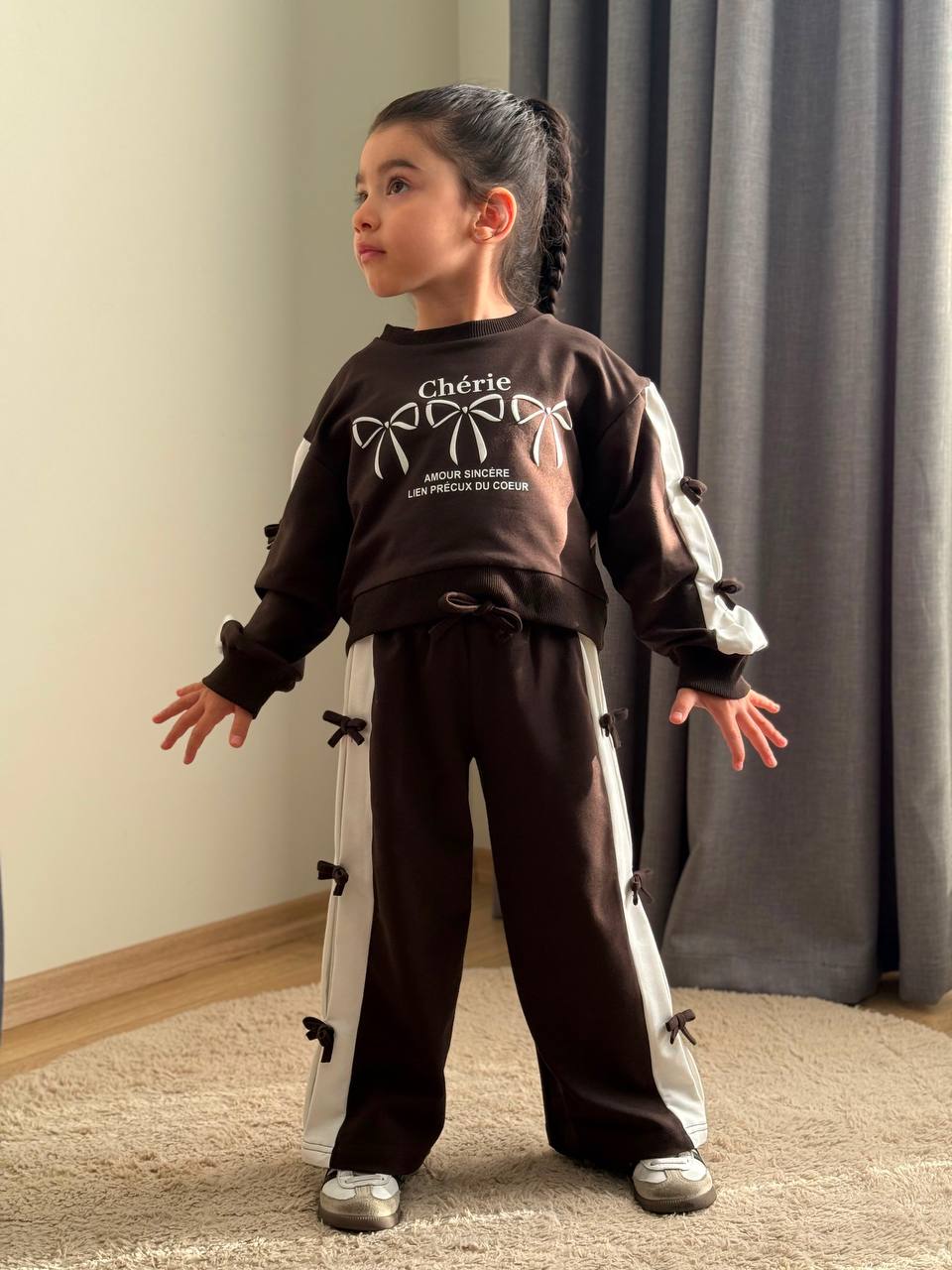 Boy Boy Kids 1011 · Kahverengi toptan Kız Çocuk
