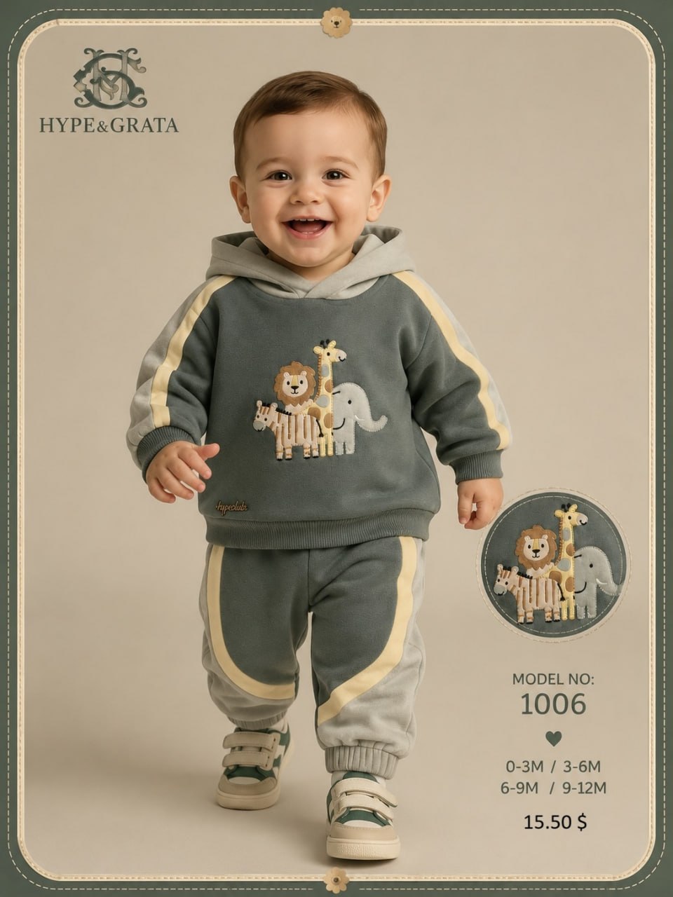Hype&Grata Kids 1006 toptan Erkek Çocuk