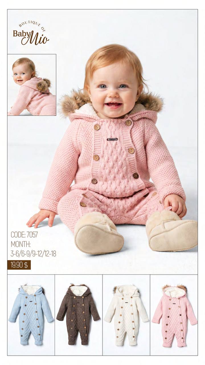 Baby Mio 7057 · Bleu clair — Nouveau-né en gros